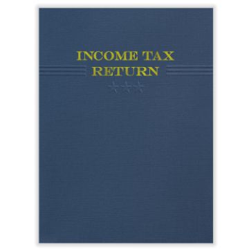 Three Star Tax Return Folder Navy (50 Per Pack)