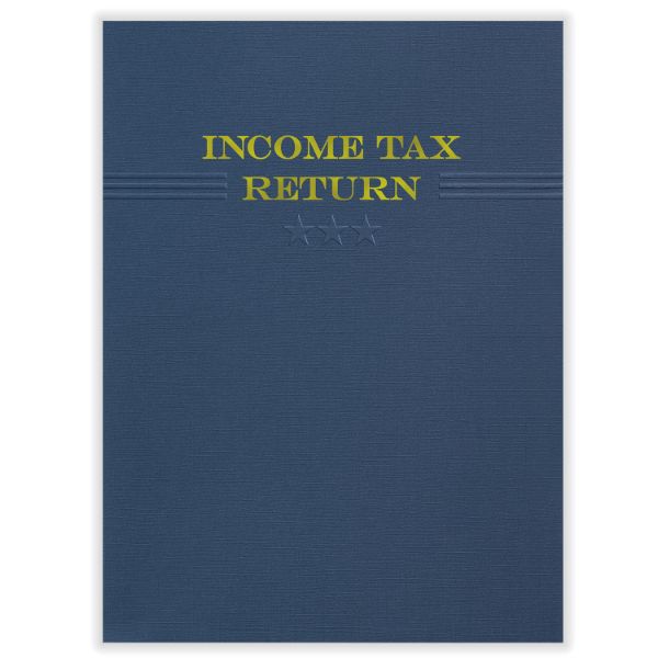 Three Star Tax Return Folder Navy (50 Per Pack)