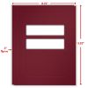 Standard Window Burgandy Folder (50 Per Pack)