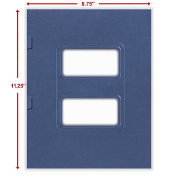 Side-Staple Folder (Midnight Blue), 8-3/4 X 11-3/4"