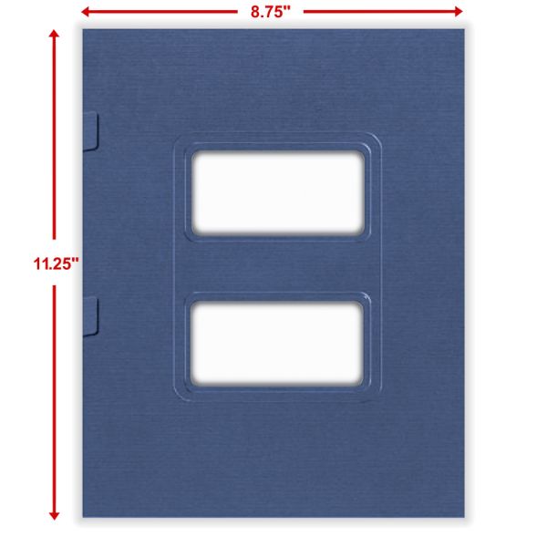 Side-Staple Folder (Midnight Blue), 8-3/4 X 11-3/4"