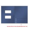 Side-Staple Folder (Midnight Blue), 8-3/4 X 11-3/4"