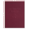 Embossed Folder With Expanding Pocket (Burgundy), 9" X 12"