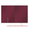 Embossed Folder With Expanding Pocket (Burgundy), 9" X 12"