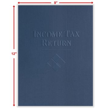 9 X 12 Embossed Folder Expanding Pock Midnight Blue (50 Per Pack)