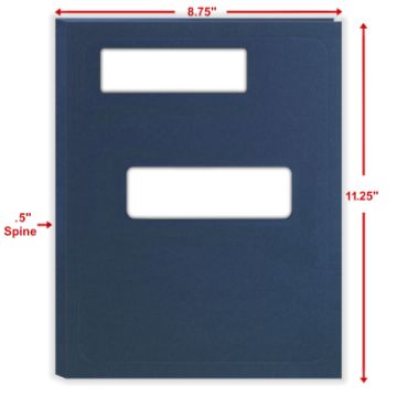 Offset Window Folder Light Blue (50 Per Pack)