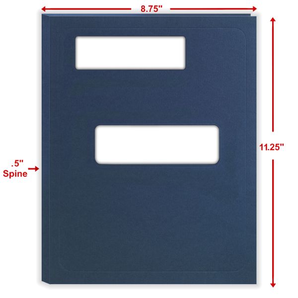 Offset Window Folder Light Blue (50 Per Pack)