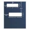 Offset Window Folder Light Blue (50 Per Pack)